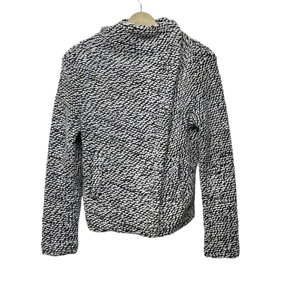 Blank NYC Black White Knit Friend Zone Jacket Size Small Outdoor Travel Fall